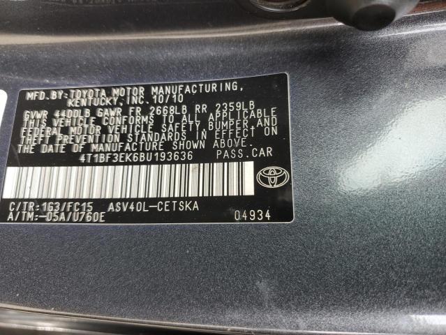 2011 TOYOTA CAMRY BASE - 4T1BF3EK6BU193636