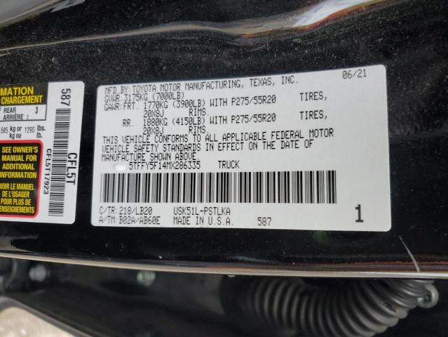 2021 TOYOTA TUNDRA CRE - 5TFFY5F14MX286335