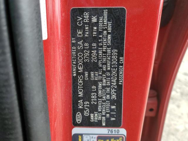 2019 KIA FORTE FE - 3KPF24AD2KE130899