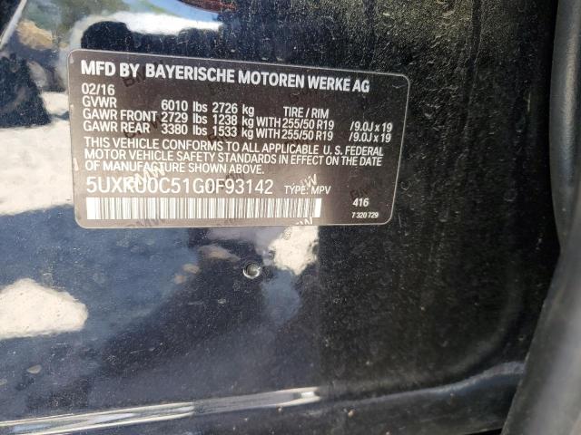 2016 BMW X6 SDRIVE3 - 5UXKU0C51G0F93142