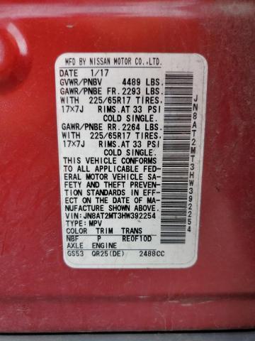 2017 NISSAN ROGUE S - JN8AT2MT3HW392254