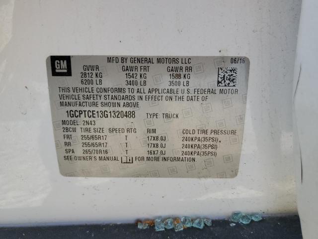 2016 CHEVROLET COLORADO L - 1GCPTCE13G1320488