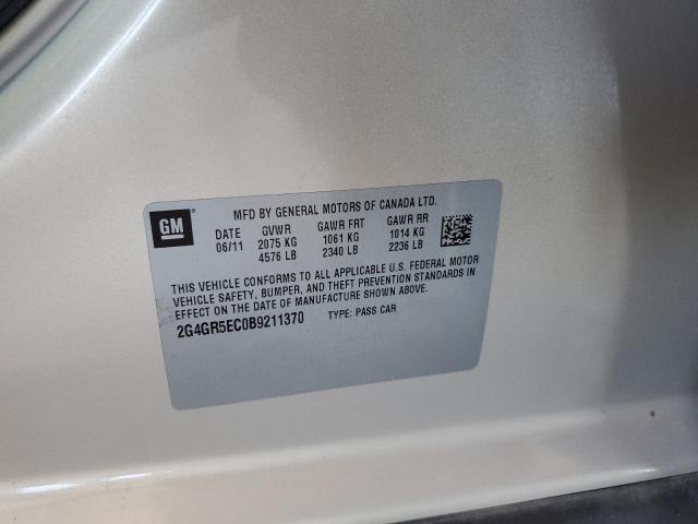 2011 BUICK REGAL CXL - 2G4GR5EC0B9211370