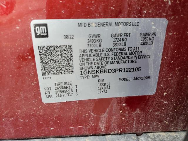 2023 CHEVROLET SUBURBAN K - 1GNSKBKD3PR122105