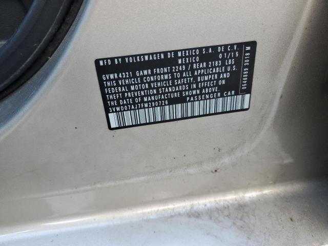 2015 VOLKSWAGEN JETTA SE - 3VWD07AJ7FM290726