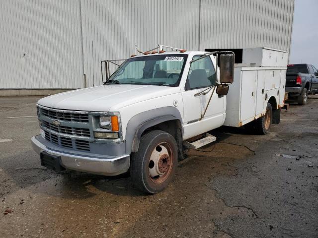 CHEVROLET GMT-400 C3 2000 white  gas 1GBKC34J9YF496904 photo #1