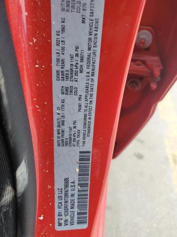 2021 RAM 1500 BIG H - 1C6SRFMT0MN796805
