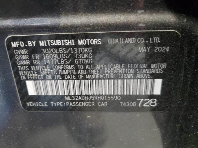 2024 MITSUBISHI MIRAGE ES - ML32AUHJ5RH015590