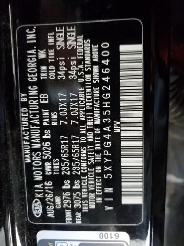 2017 KIA SORENTO LX - 5XYPG4A35HG246400