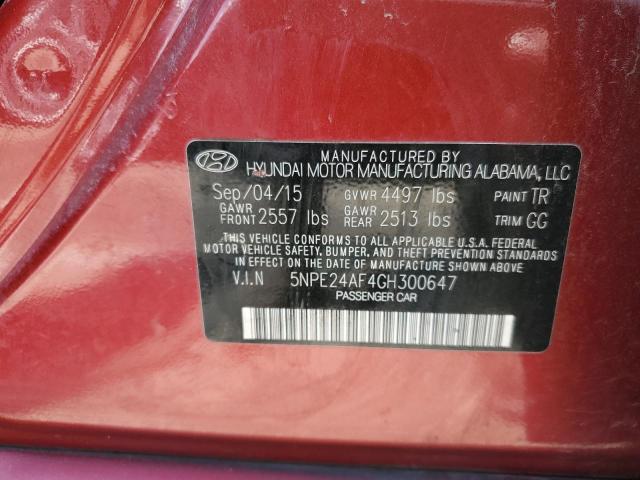 2016 HYUNDAI SONATA SE - 5NPE24AF4GH300647