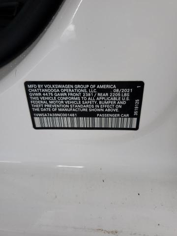 2022 VOLKSWAGEN PASSAT SE - 1VWSA7A39NC001481