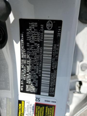 2018 TOYOTA CAMRY L - 4T1B11HK4JU001885
