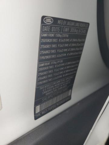 2015 LAND ROVER RANGE ROVE - SALWR2TF0FA516897