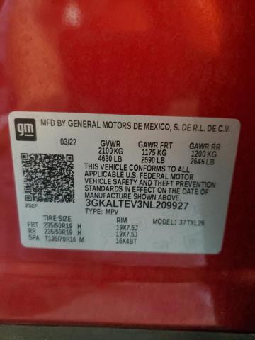 2022 GMC TERRAIN SL - 3GKALTEV3NL209927