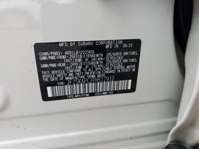 2023 SUBARU FORESTER L - JF2SKAPC2PH512932