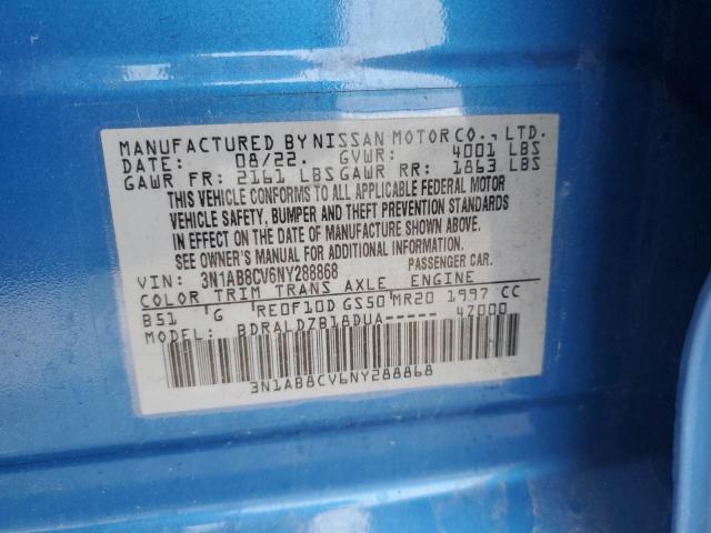 2022 NISSAN SENTRA SV - 3N1AB8CV6NY288868