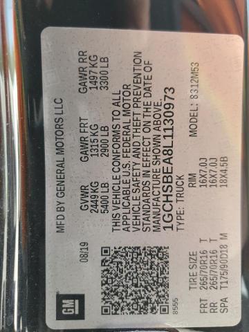 2020 CHEVROLET COLORADO - 1GCHSBEA8L1130973
