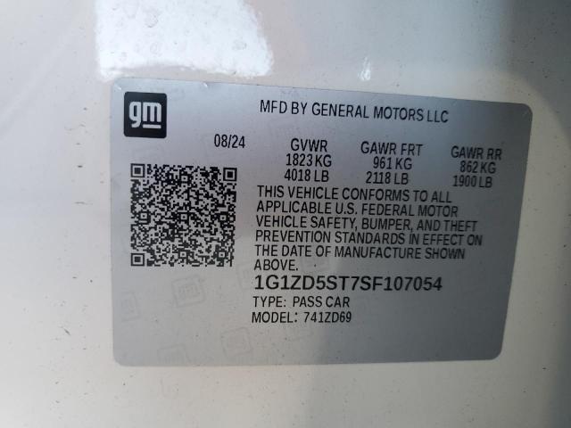1G1ZD5ST7SF107054 Chevrolet Malibu Lt 2025