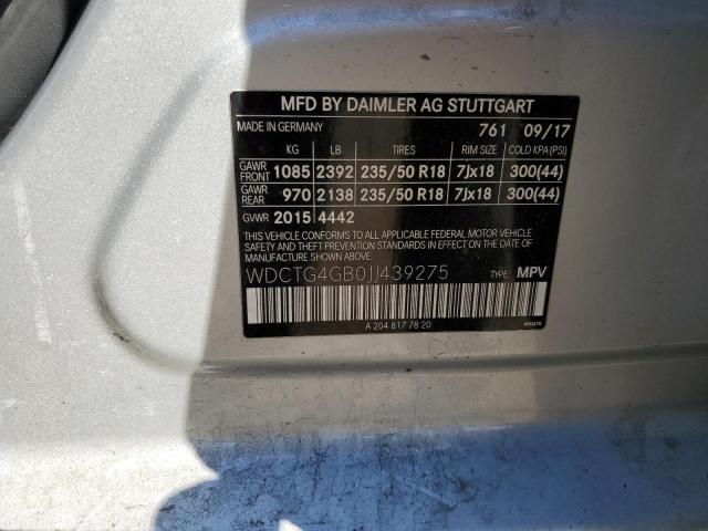 2018 MERCEDES-BENZ GLA 250 4M - WDCTG4GB0JJ439275