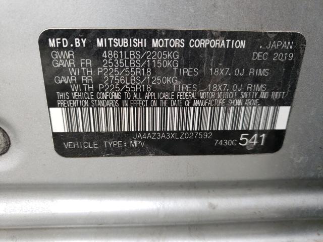 2020 MITSUBISHI OUTLANDER - JA4AZ3A3XLZ027592