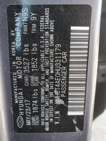 2017 HYUNDAI ACCENT SE KMHCT4AE0HU331179