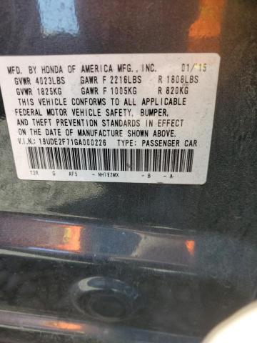 2016 ACURA ILX PREMIU 19UDE2F71GA000226