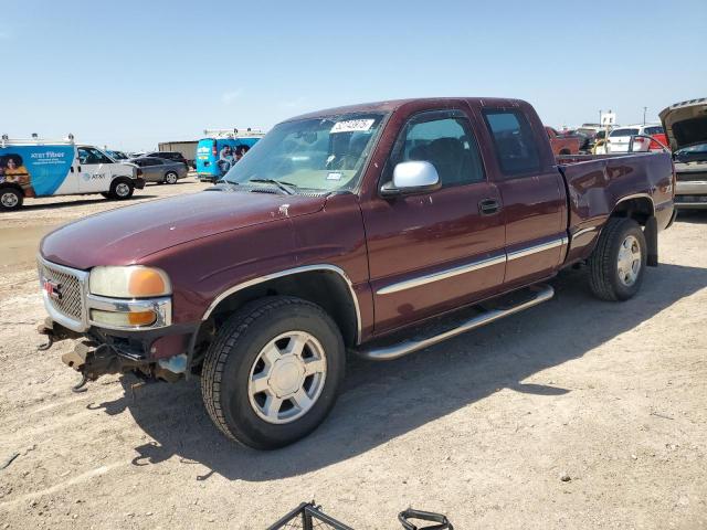 GMC NEW SIERRA 2001 burgundy  gas 2GTEK19T111383570 photo #1