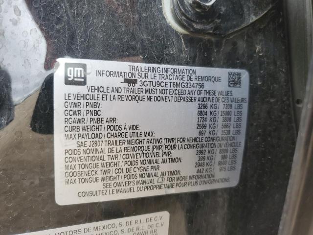 2021 GMC SIERRA K15 - 3GTU9CET6MG334756