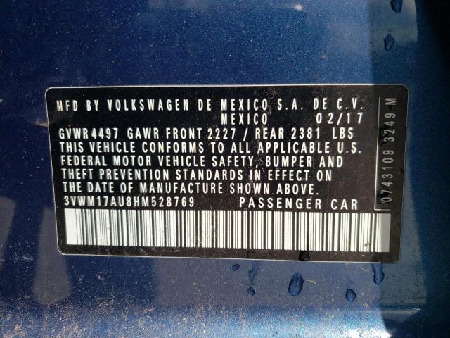 2017 VOLKSWAGEN GOLF ALLTR 3VWM17AU8HM528769