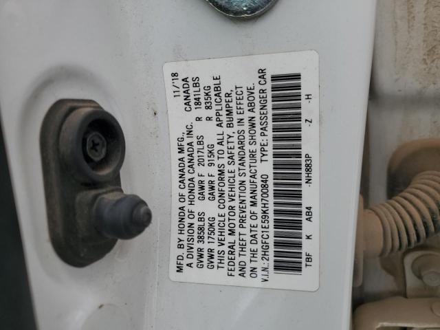 2019 HONDA CIVIC SI - 2HGFC1E59KH700840