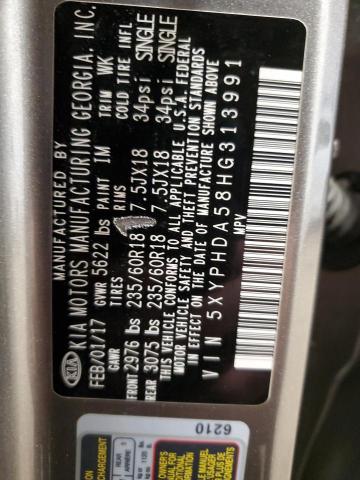 2017 KIA SORENTO EX - 5XYPHDA58HG313991
