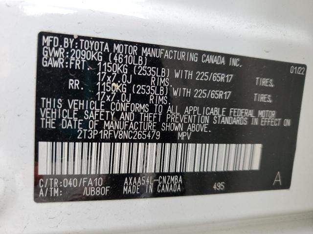 2022 TOYOTA RAV4 XLE - 2T3P1RFV8NC265479