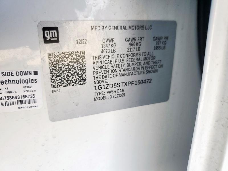 2023 CHEVROLET MALIBU LT - 1G1ZD5STXPF150472