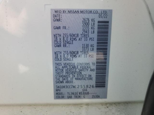 2022 NISSAN PATHFINDER - 5N1DR3CC7NC255826