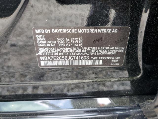 2018 BMW 740 I WBA7E2C56JG741603
