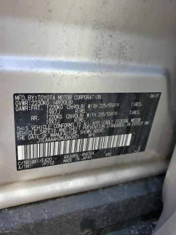 2021 TOYOTA VENZA LE JTEAAAAH3MJ060801