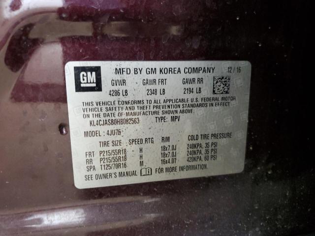 2017 BUICK ENCORE PRE - KL4CJASB0HB082563