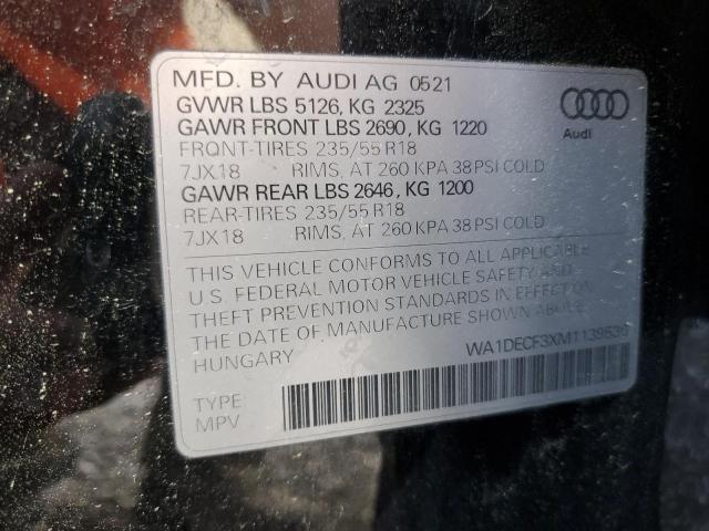 2021 AUDI Q3 PREMIUM - WA1DECF3XM1139536