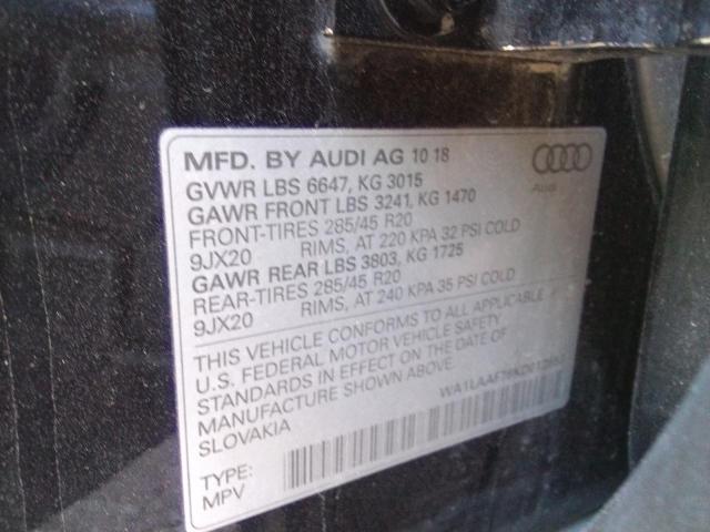 2019 AUDI Q7 PREMIUM - WA1LAAF78KD012553