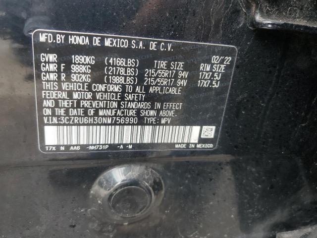 2022 HONDA HR-V LX - 3CZRU6H30NM756990