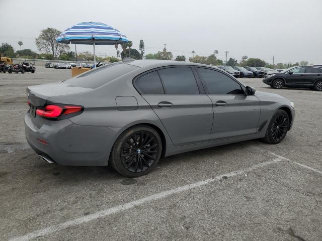 BMW 530E 2021 gray  hybrid engine WBA13AG03MCG04735 photo #4