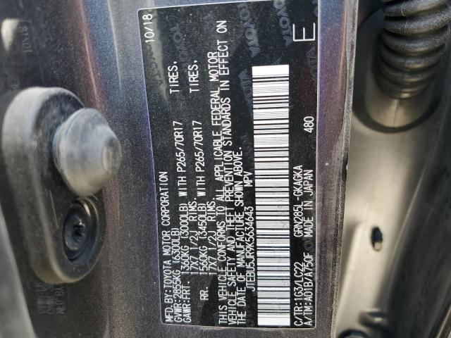2019 TOYOTA 4RUNNER SR - JTEBU5JR9K5634643