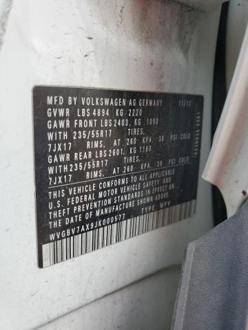 2018 VOLKSWAGEN TIGUAN LIM WVGBV7AX9JK000577