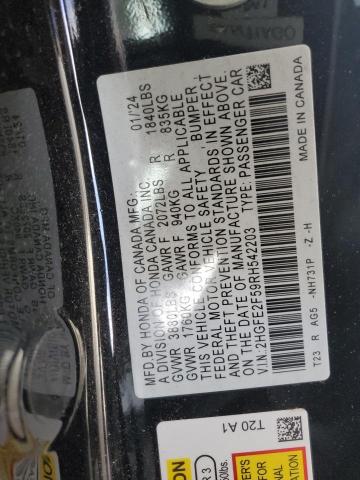 2024 HONDA CIVIC SPOR - 2HGFE2F59RH542203
