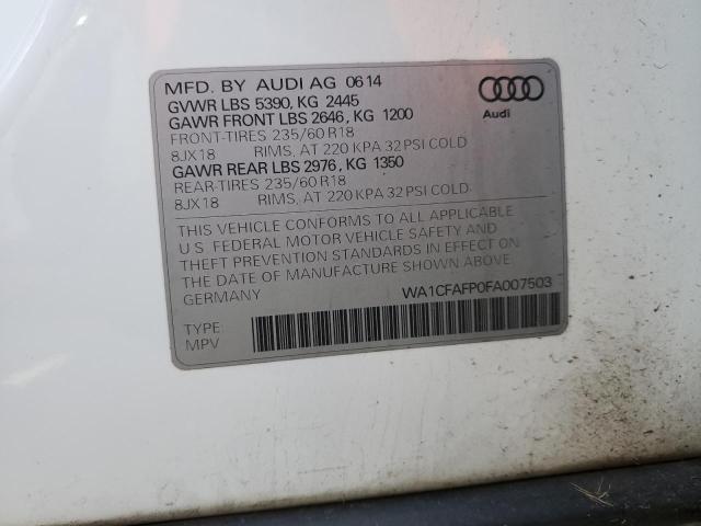 2015 AUDI Q5 PREMIUM - WA1CFAFP0FA007503