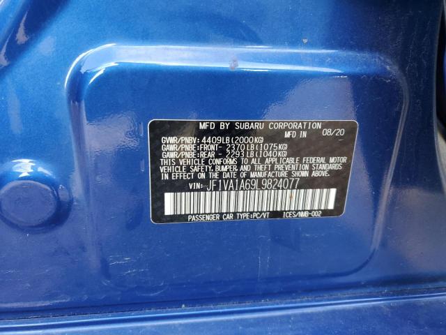 2020 SUBARU WRX JF1VA1A69L9824077