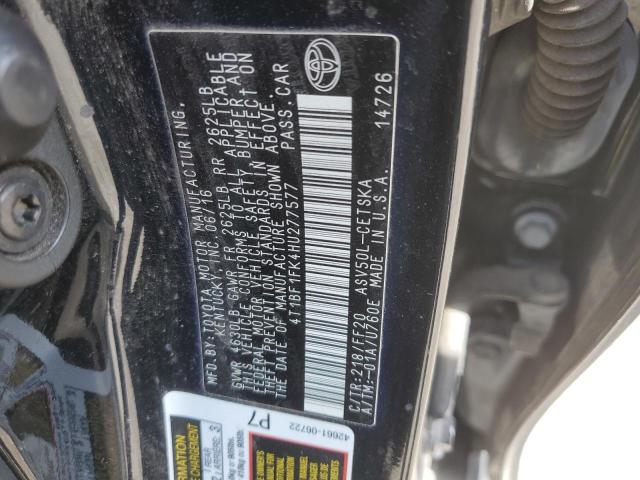 2017 TOYOTA CAMRY LE - 4T1BF1FK4HU277577