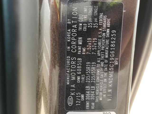 2016 KIA SEDONA SXL - KNDME5C19G6186259