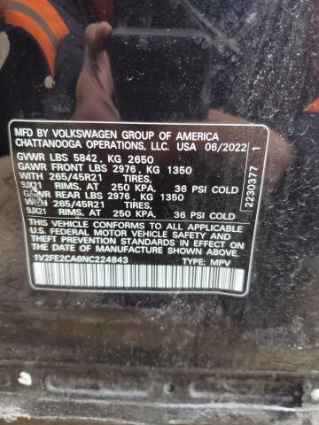 2022 VOLKSWAGEN ATLAS CROS 1V2FE2CA6NC224843
