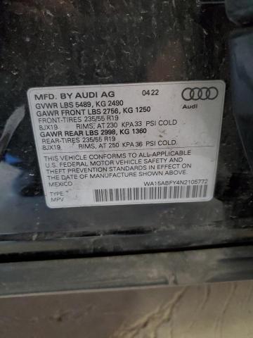 2022 AUDI Q5 SPORTBA WA15ABFY4N2105772